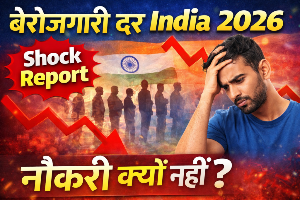 बेरोजगारी दर India सच्चाई, Unemployment in India 2026 Explained