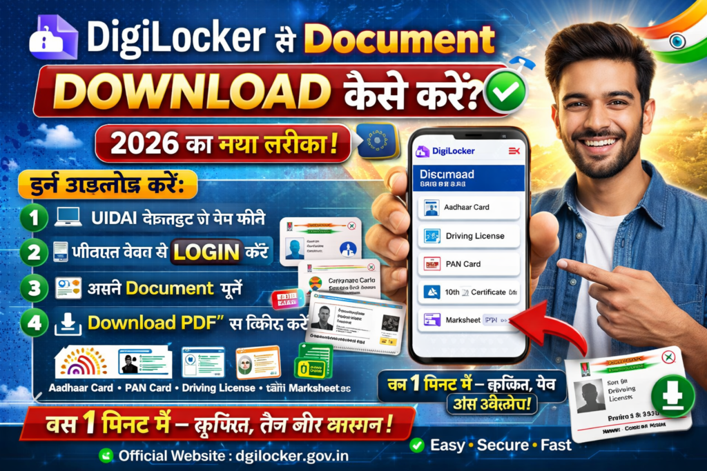 DigiLocker Se Document Download Kaise Kare 2026