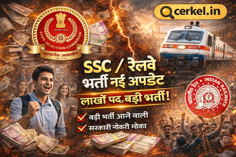 SSC / रेलवे भर्ती नई अपडेट 2026