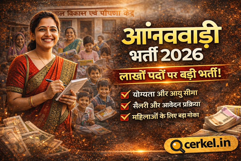 आंगनवाड़ी भर्ती 2026: लाखों पदों पर नई भर्ती