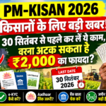 PM Kisan 2026: किसानों के लिए बड़ी खबर, 30 सितंबर से पहले कर लें ये काम; वरना अटक सकता है ₹2,000 का फायदा? By cerkel.in