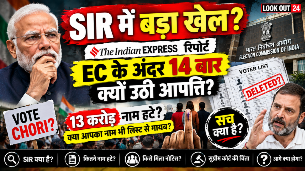 SIR और Vote Chori विवाद, Election Commission के अंदर 14 बार क्यों उठे सवाल, Indian Express रिपोर्ट ने क्यों मचाया सियासी तूफान? By cerkel.in